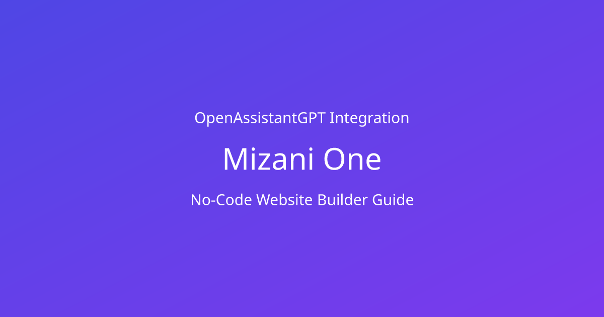 Best Free AI Chatbot to Integrate in Mizani Design with No Code image.