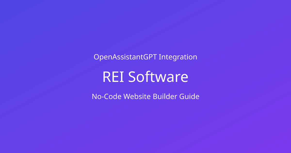 Best Free AI Chatbot to Integrate in REI Software with No Code