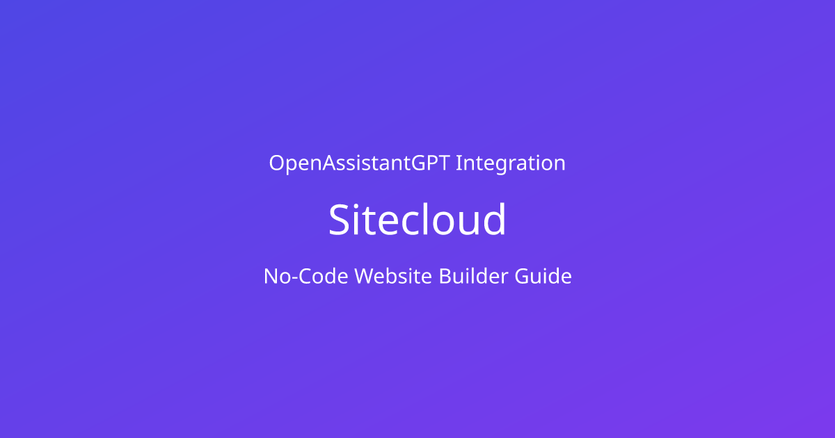 best-free-ai-chatbot-to-integrate-in-sitecloud-with-no-code